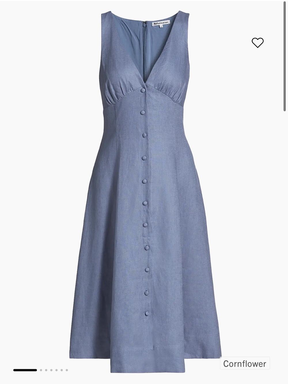 Reformation linen dress sz 12